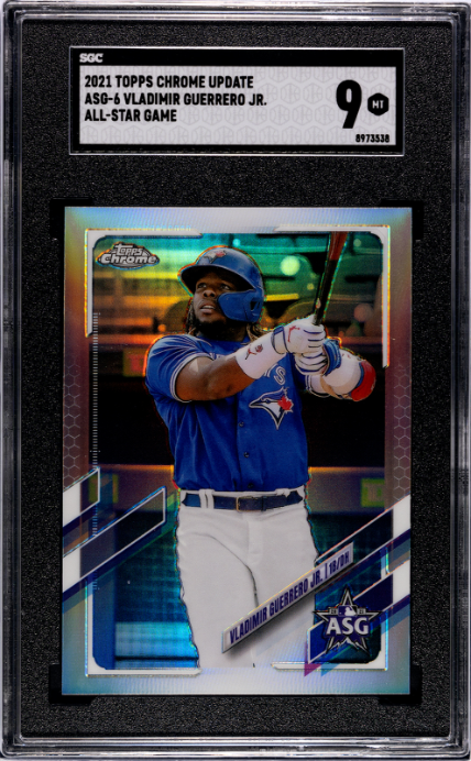 2021 Topps Chrome Update All-Star Game #ASG-6 Vladimir Guerrero Jr. SGC 9