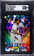 2021 Bowman's Best Future Vibrance Atomic Refractor #BFV-9 Cristian Pache SGC 10