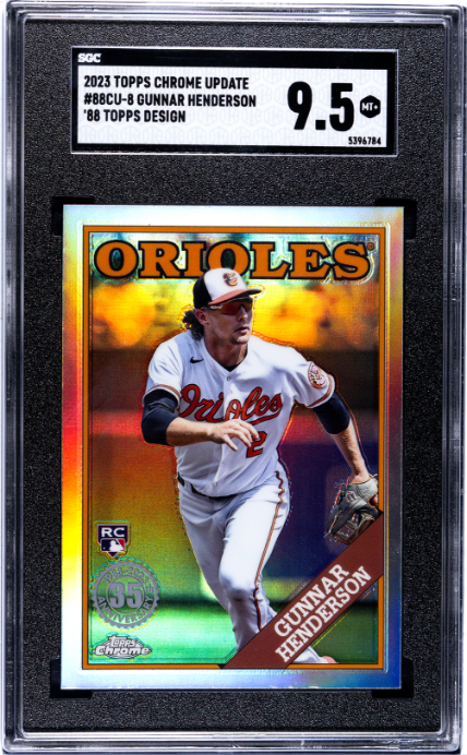 2023 Topps Chrome Update 88 #88CU-8 Gunnar Henderson SGC 9.5 Baltimore Orioles