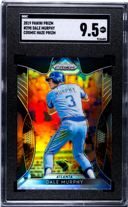 2019 Panini Prizm Cosmic Haze Prizm #298 Dale Murphy SGC 9.5 Atlanta Braves