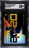 2020 Topps Chrome Update Decade's Next #DNC-4 Yordan Alvarez SGC 10 Astros