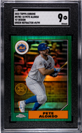 2022 Topps Chrome '87 Design Green Ref. /99 #87BC-10 Pete Alonso SGC 9 Mets