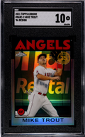 2021 Topps Chrome 86 Design #86BC-2 Mike Trout SGC 10 Los Angeles Angels