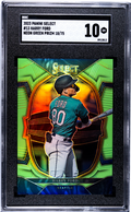 2023 Panini Select Neon Green Prizm /75 #13 Harry Ford SGC 10 Seattle Mariners