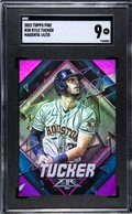2022 Topps Fire Magenta /25 #38 Kyle Tucker SGC 9 Houston Astros