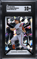 2023 Leaf Metal Silver Crystal /8 #B-17 Gunnar Henderson SGC 10 Orioles
