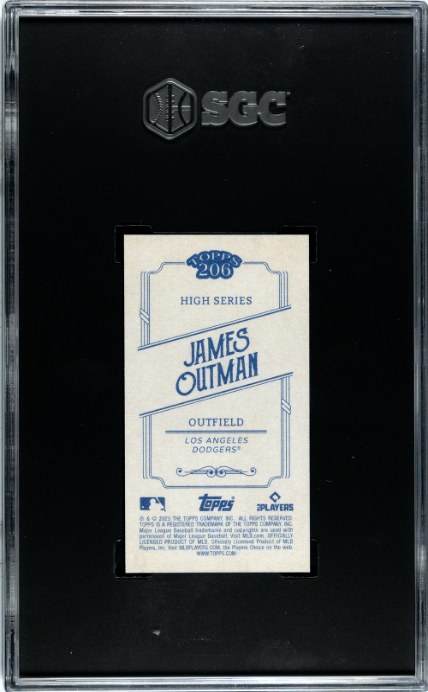 2023 Topps 206 # James Outman SGC 10 Los Angeles Dodgers