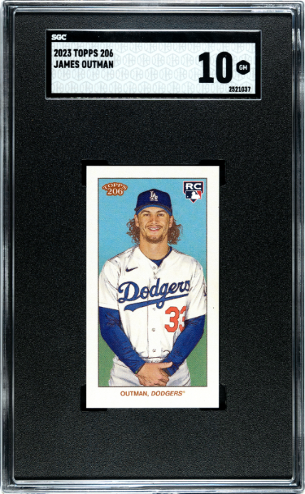 2023 Topps 206 # James Outman SGC 10 Los Angeles Dodgers