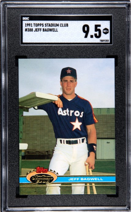 1991 Topps Stadium Club #388 Jeff Bagwell SGC 9.5 Houston Astros