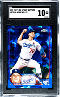 2023 Topps Chrome Update Sapphire #USCS188 Bobby Miller SGC 10 Dodgers