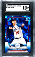 2023 Bowman Chrome Sapphire #7 Bobby Miller SGC 10 Los Angeles Dodgers