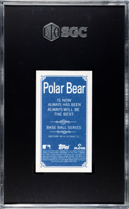2023 Topps 206 Polar Bear Back # Bobby Miller SGC 10 Los Angeles Dodgers