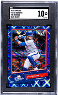 2020 Donruss The Rookies Blue /249 #R-6 Bo Bichette SGC 10 Toronto Blue Jays